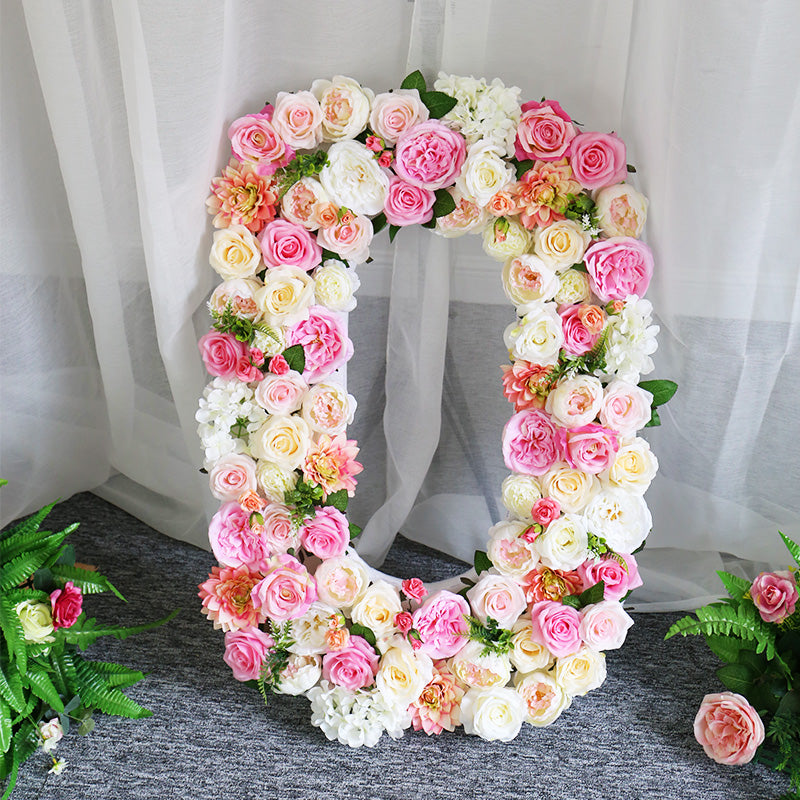 Artificial Rose Flower Numbers And Alphabet, Customized Artificial Flower Numbers And Letters