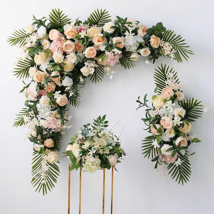 Beige Wedding Arch Flowers, Beige Artificial Flowers, Diy Wedding Flowers