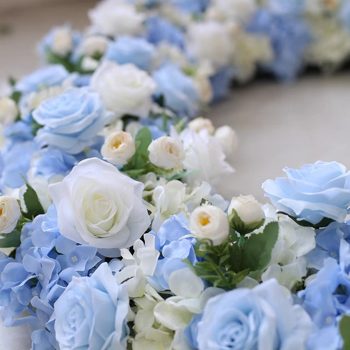 Heart Shape Blue Wedding Flowers, Blue Artificial Flowers, Diy Wedding Flowers