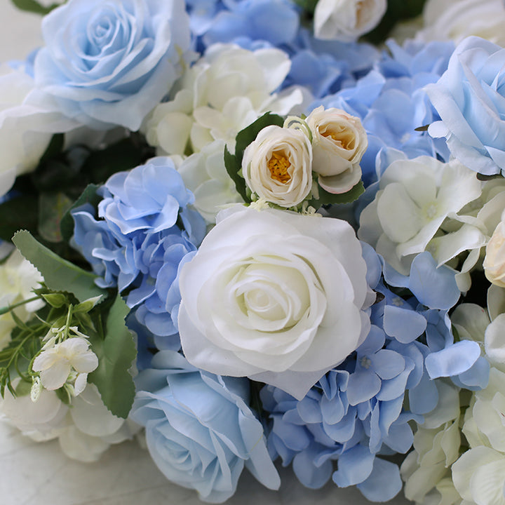 Heart Shape Blue Wedding Flowers, Blue Artificial Flowers, Diy Wedding Flowers