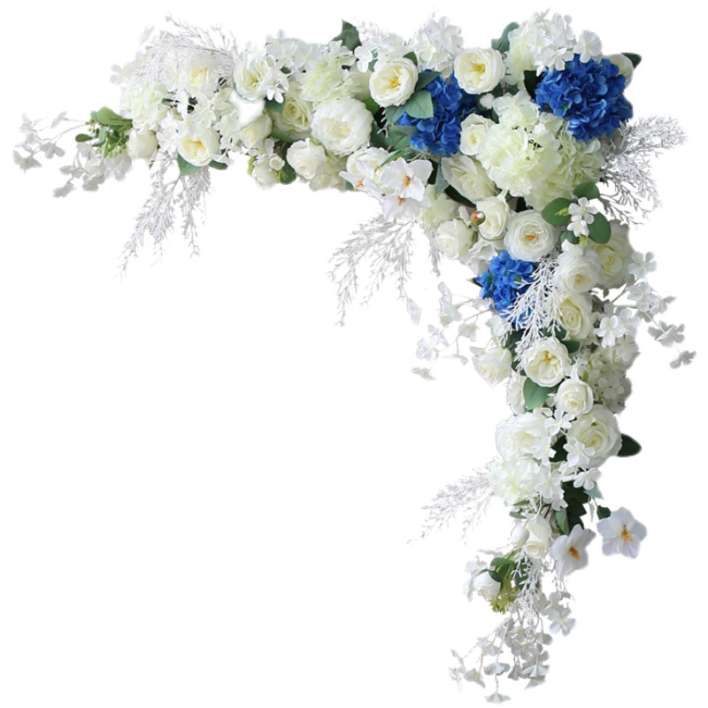 Beige & Blue Wedding Style, Blue Artificial Flowers, Diy Wedding Flowers