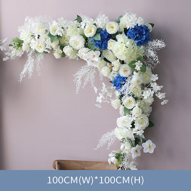 Beige & Blue Wedding Style, Blue Artificial Flowers, Diy Wedding Flowers