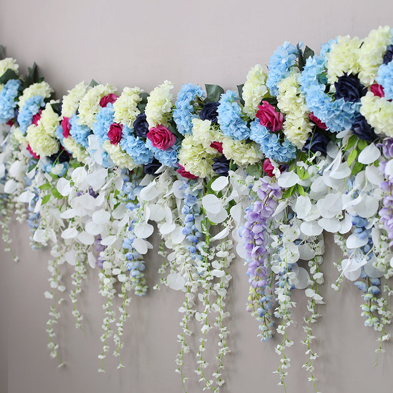 Artificial Vines Arrangement Flowers, Blue Artificial Flowers, Diy Wedding Flowers