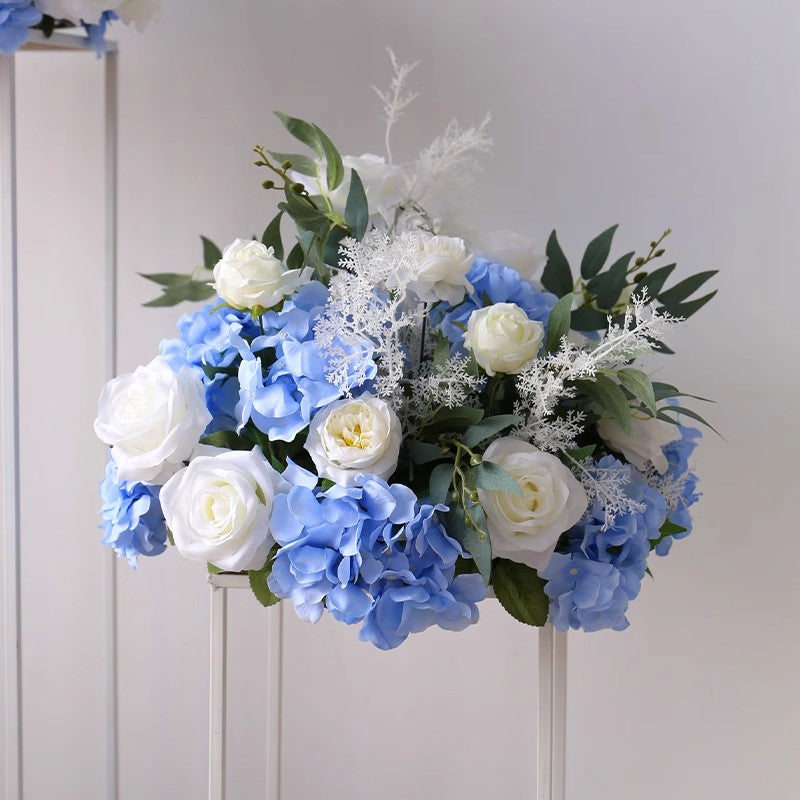 Blue Wedding Flower Balls, Blue Artificial Flowers, Diy Wedding Flowers