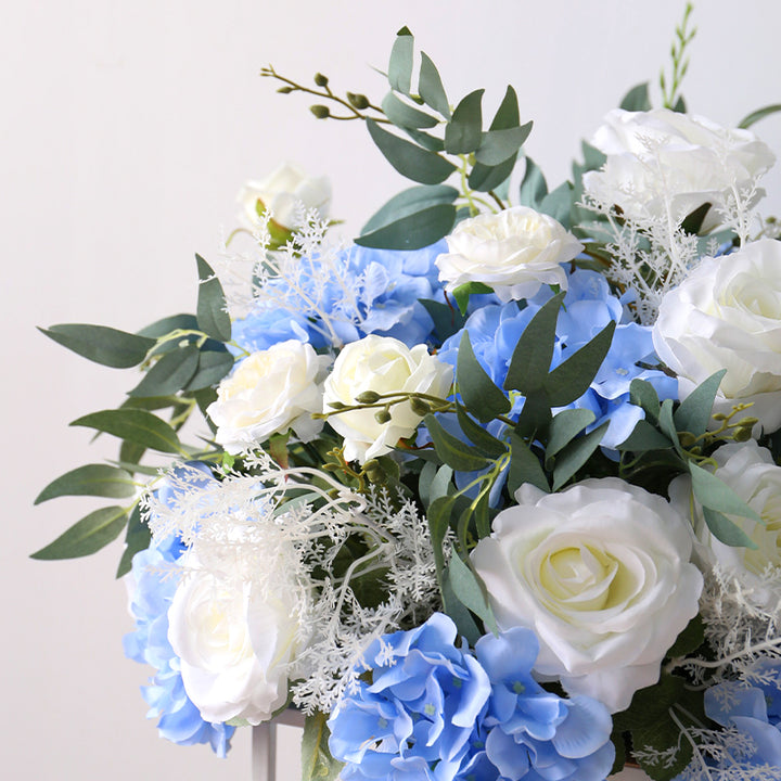 Blue Wedding Flower Balls, Blue Artificial Flowers, Diy Wedding Flowers