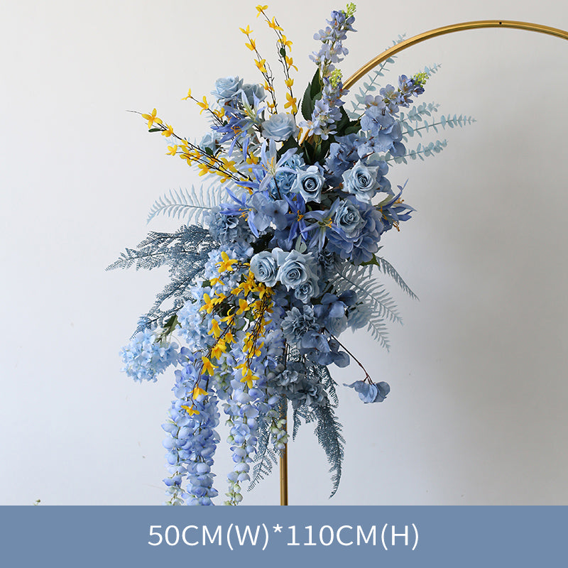 Blue Wedding Style, Blue Artificial Flowers, Diy Wedding Flowers