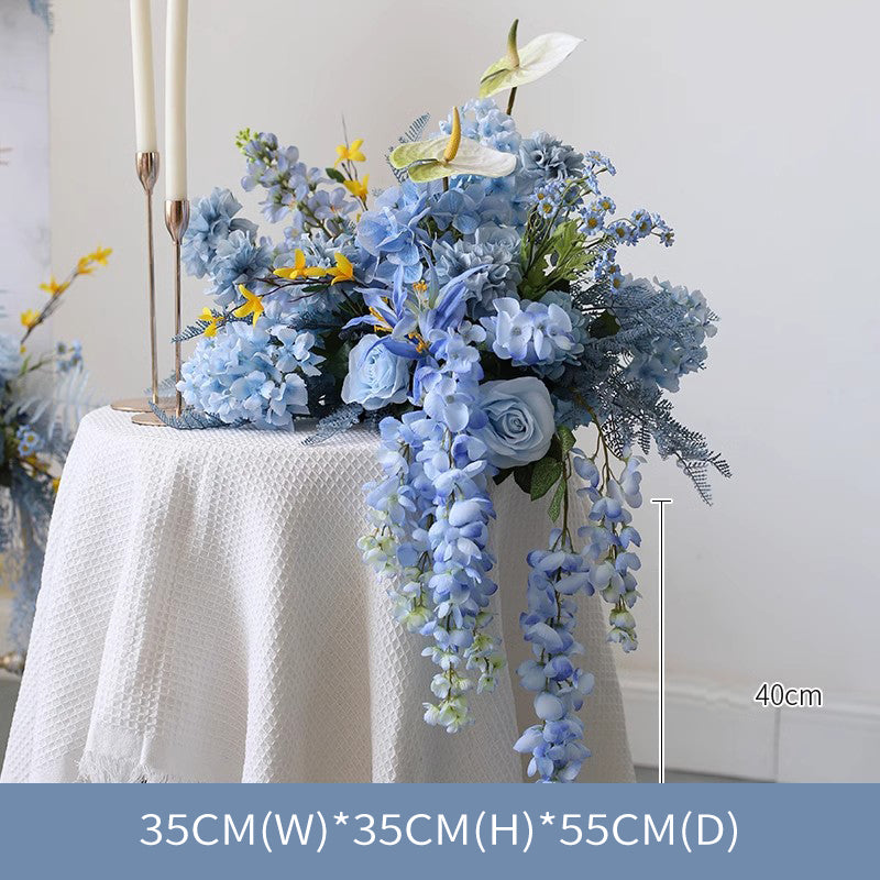 Blue Wedding Style, Blue Artificial Flowers, Diy Wedding Flowers