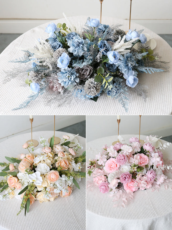 Wedding Table Decoration Flowers, Blue Artificial Flowers, Diy Wedding Flowers