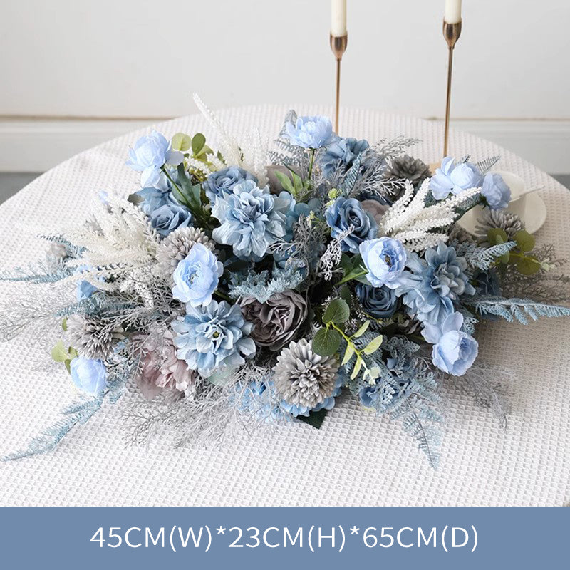 Wedding Table Decoration Flowers, Blue Artificial Flowers, Diy Wedding Flowers