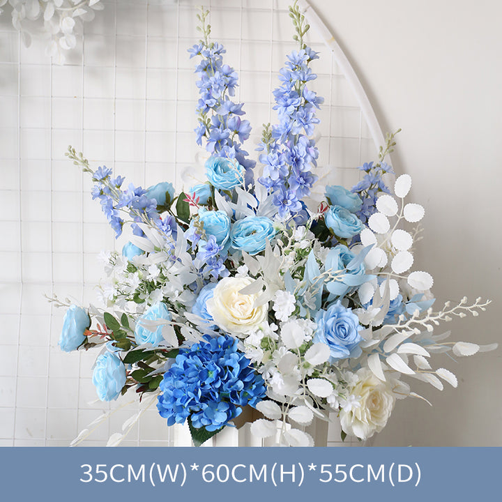 White & Blue Flowers, Blue Artificial Flowers, Diy Wedding Flowers