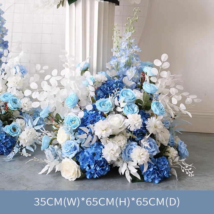 White & Blue Flowers, Blue Artificial Flowers, Diy Wedding Flowers