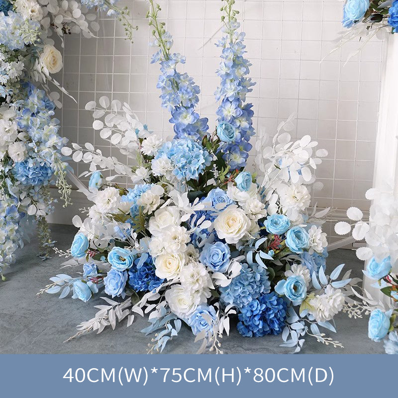 White & Blue Flowers, Blue Artificial Flowers, Diy Wedding Flowers