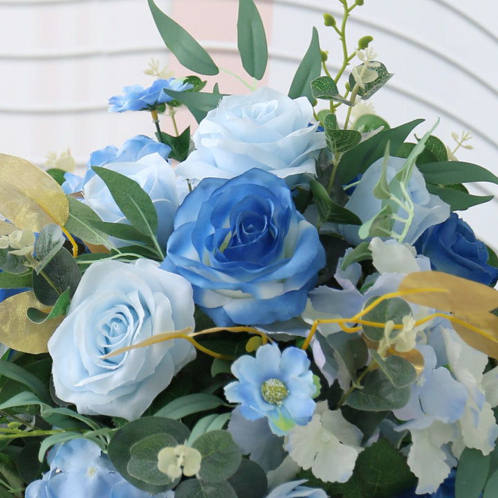 Deep Blue Wedding Arrangements, Blue Artificial Flowers, Diy Wedding Flowers