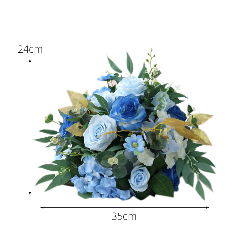 Deep Blue Wedding Arrangements, Blue Artificial Flowers, Diy Wedding Flowers