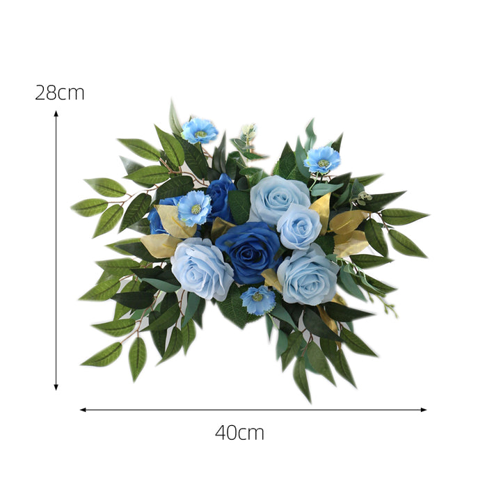 Deep Blue Wedding Arrangements, Blue Artificial Flowers, Diy Wedding Flowers