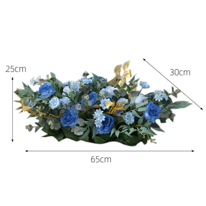 Deep Blue Wedding Arrangements, Blue Artificial Flowers, Diy Wedding Flowers