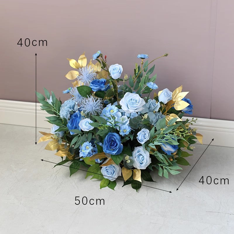 Deep Blue Wedding Arrangements, Blue Artificial Flowers, Diy Wedding Flowers