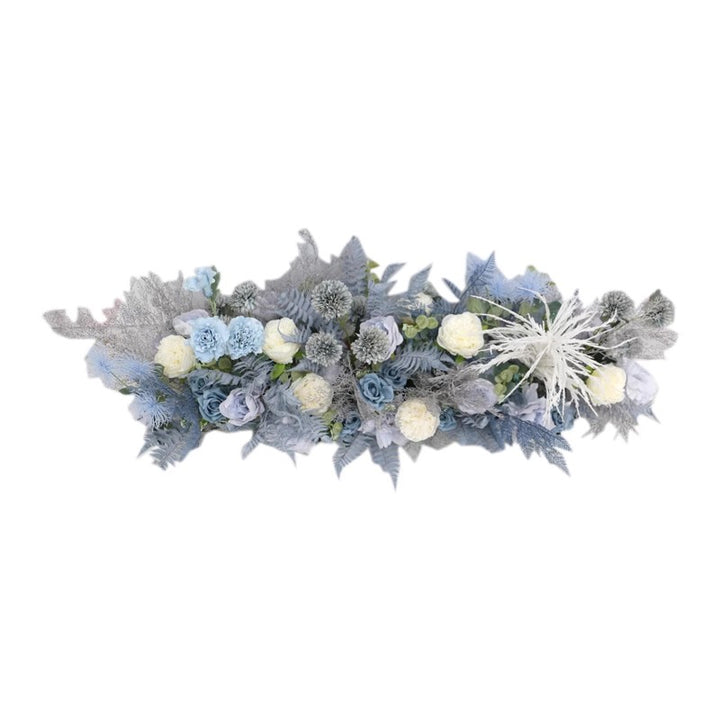 Grey Blue Wedding Flowers, Blue Artificial Flowers, Diy Wedding Flowers