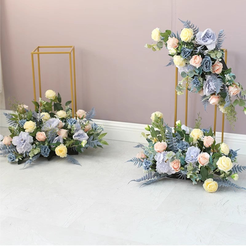 Party & Shop Flowers Decoration, Blue Artificial Flowers, Diy Wedding Flowers