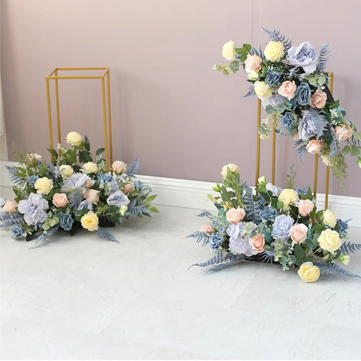 Party & Shop Flowers Decoration, Blue Artificial Flowers, Diy Wedding Flowers