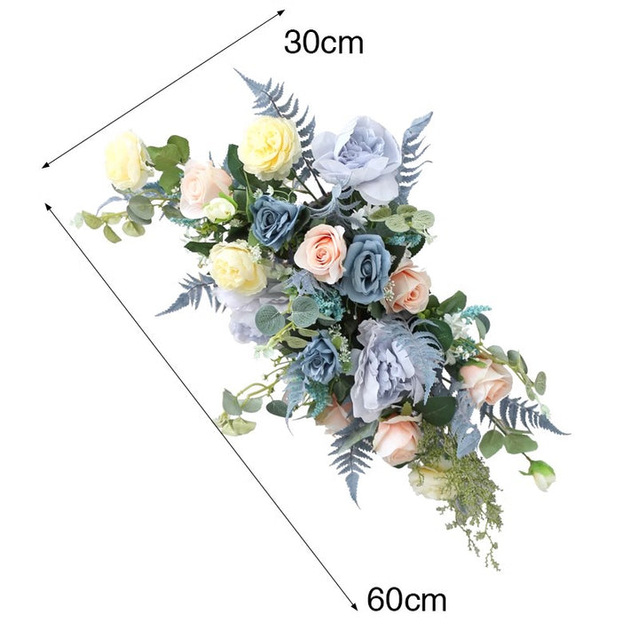 Party & Shop Flowers Decoration, Blue Artificial Flowers, Diy Wedding Flowers