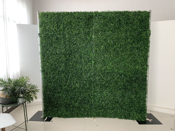 Green Milano Grass, Artificial Flower Wall, Wedding Party Backdrop