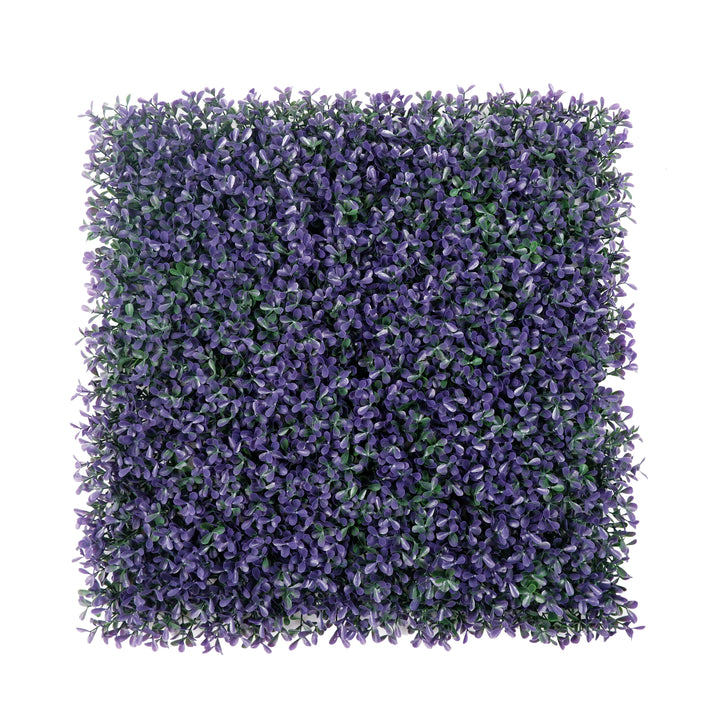 Green And Purple Four-Leaf Clover Artificial Green Wall Panels, Faux Plant Wall