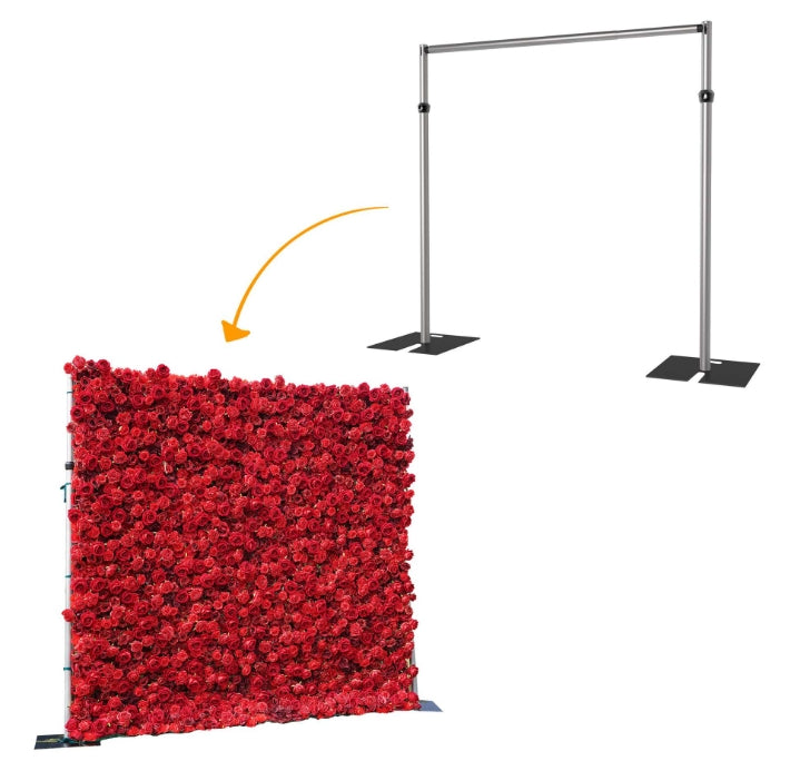 Heavy Duty Stable Adjustable Aluminum Alloy Wedding Backdrop Flower Wall Pipe Stand