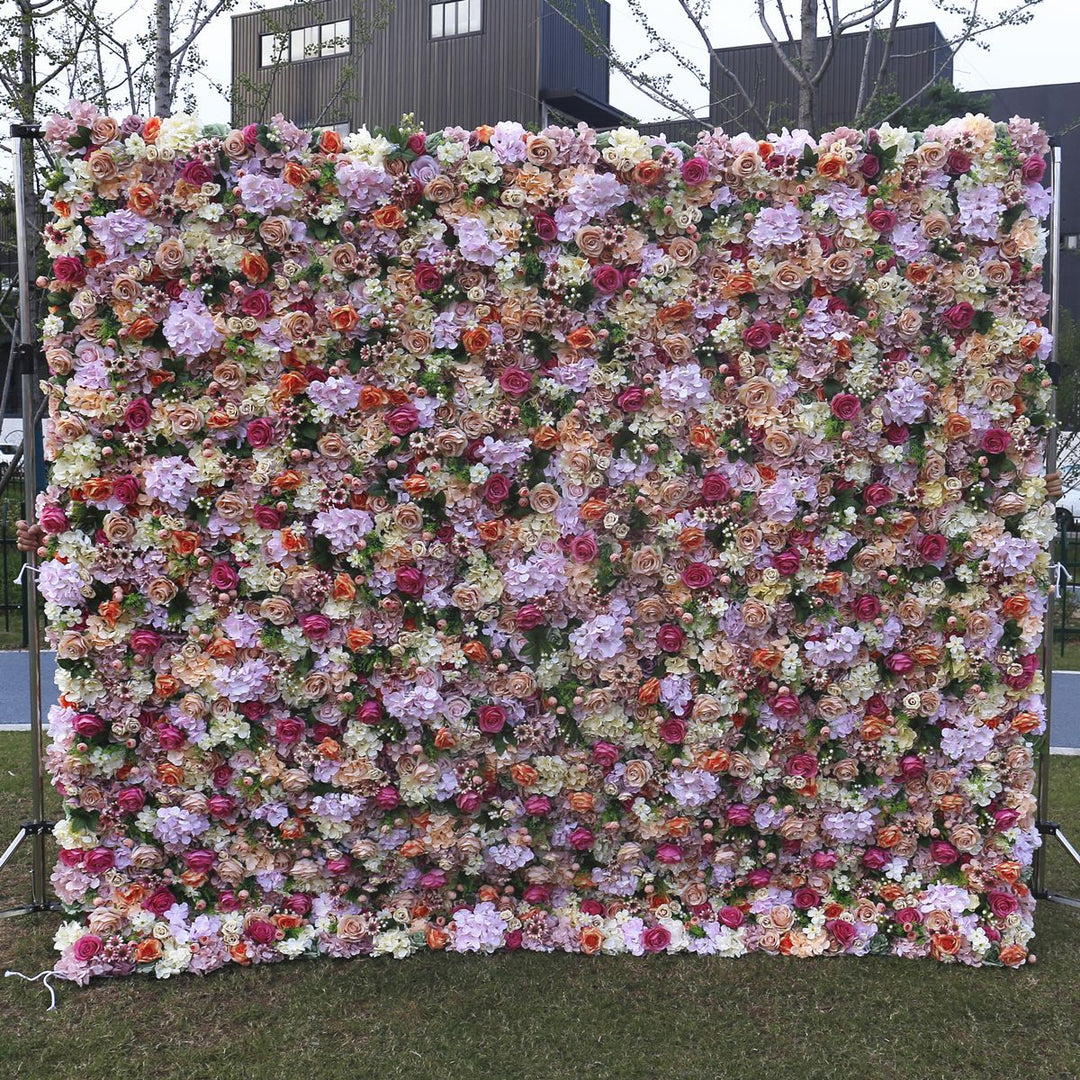 Mixed Flowers, Artificial Flower Wall, Wedding Party Backdrop