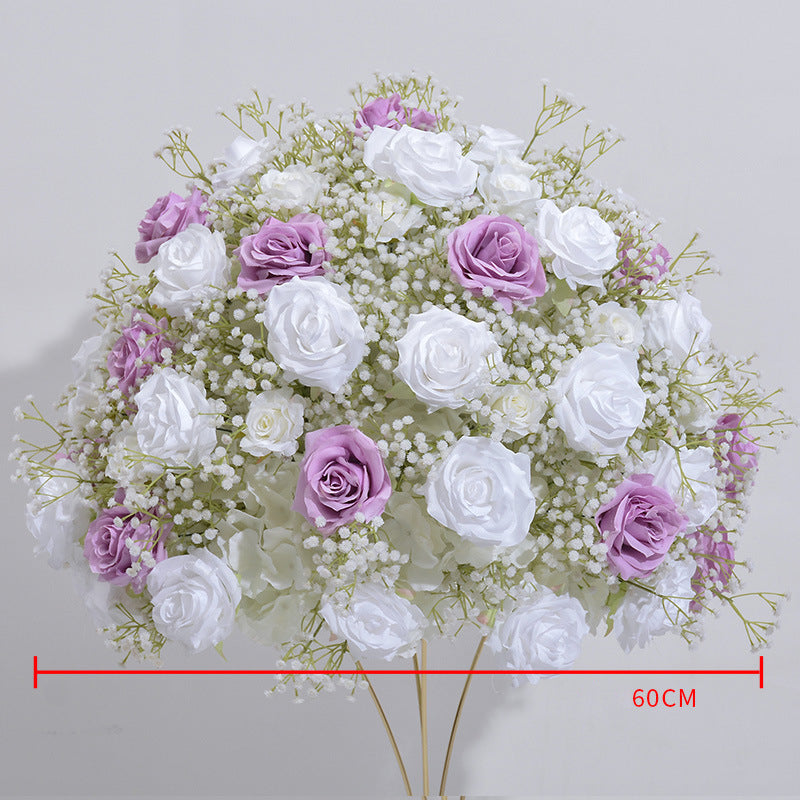 Roses And Gypsophila Luxurious Wedding Flower Ball