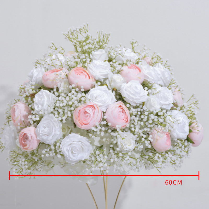 Roses And Gypsophila Luxurious Wedding Flower Ball