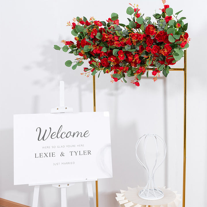 3D Mixed Roses With Eucalyptus Flower Runner