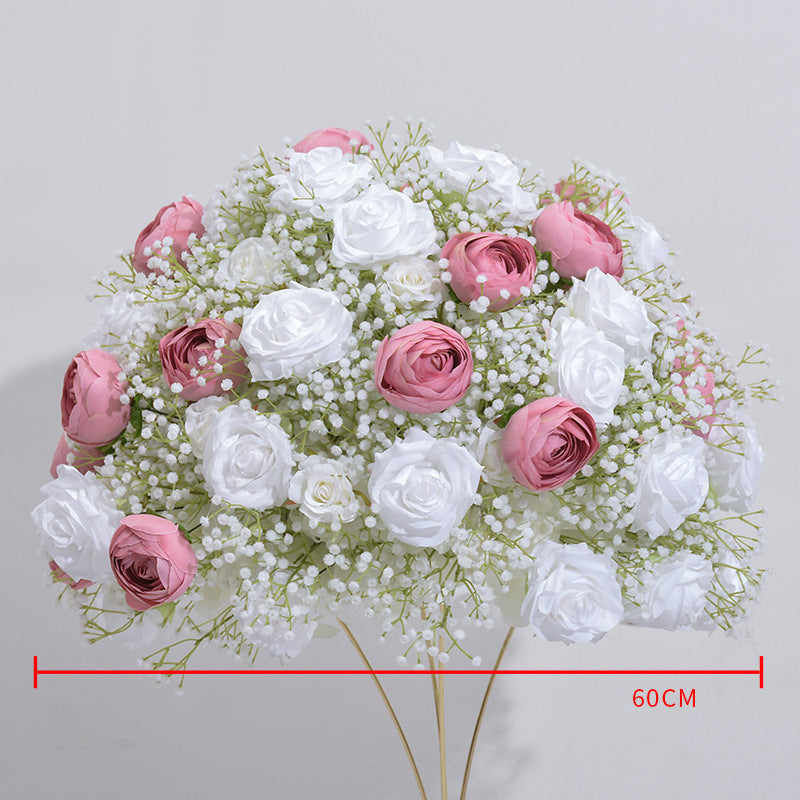 Roses And Gypsophila Luxurious Wedding Flower Ball