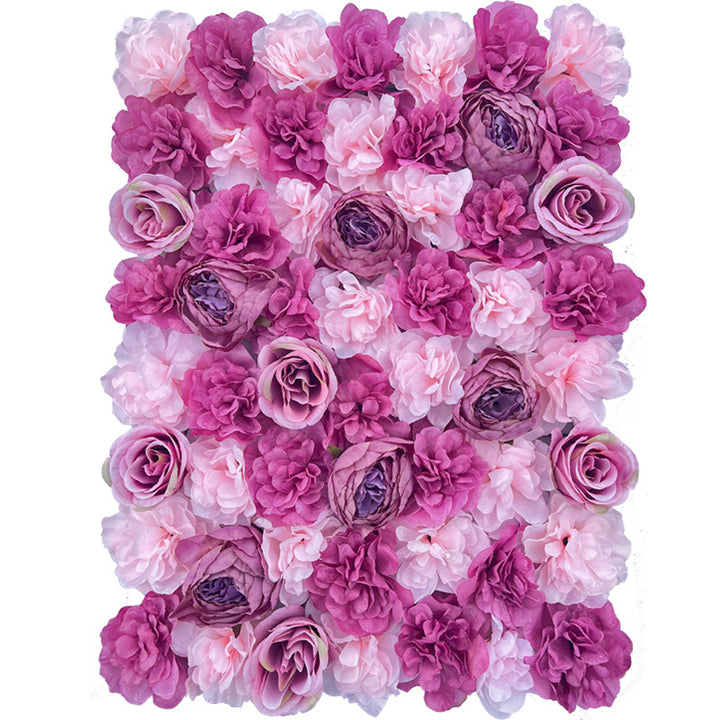 Pink Peony And Pink Rose, Artificial Flower Wall Backdrop