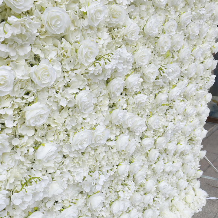 White Rose Hydrangea, Artificial Flower Wall, Wedding Party Backdrop