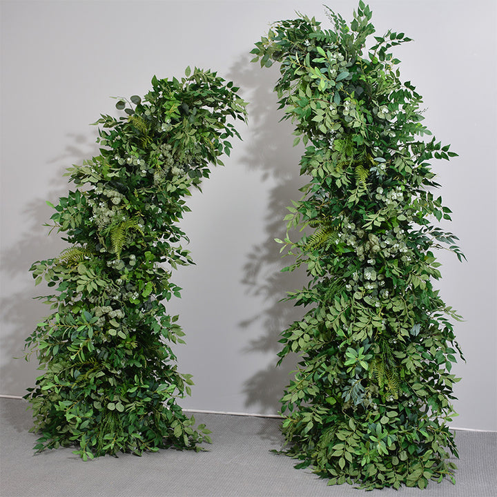 Mixed Green Leaves, Floral Arch Set, Wedding Arch Backdrop, Including Frame