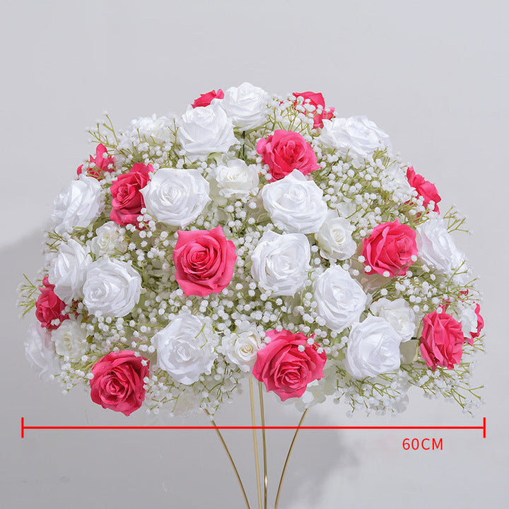 Roses And Gypsophila Luxurious Wedding Flower Ball