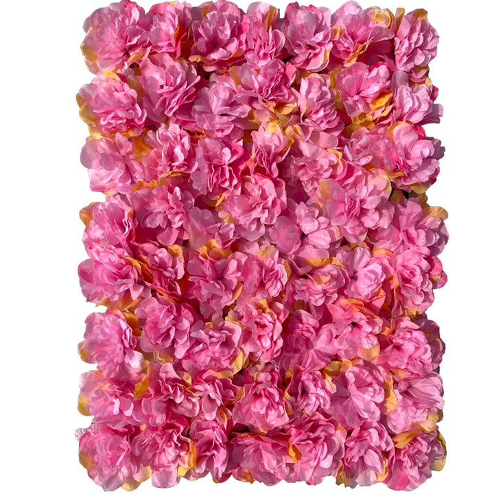 Rose Red Dahlias, Artificial Flower Wall Backdrop