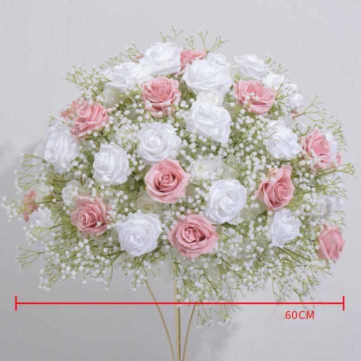 Roses And Gypsophila Luxurious Wedding Flower Ball