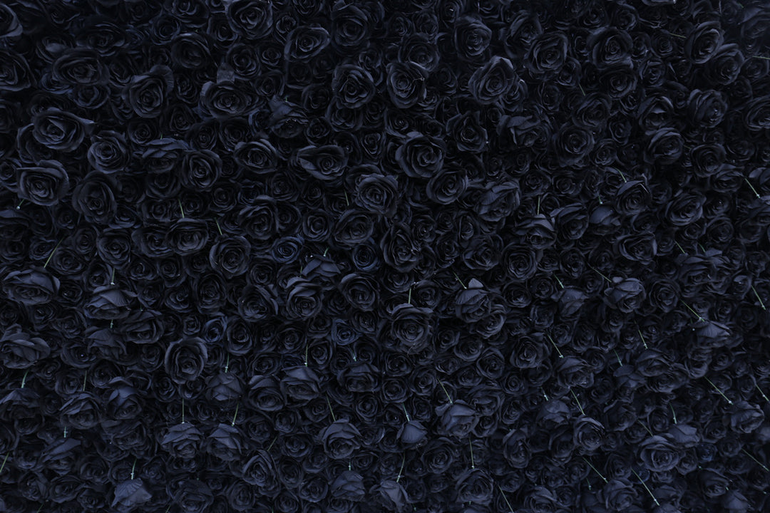 Black Rose, Artificial Flower Wall Backdrop