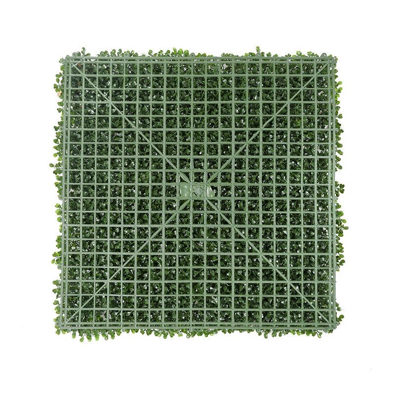 Green And Yellow Four-Leaf Clover With Grass Artificial Green Wall Panels, Faux Plant Wall