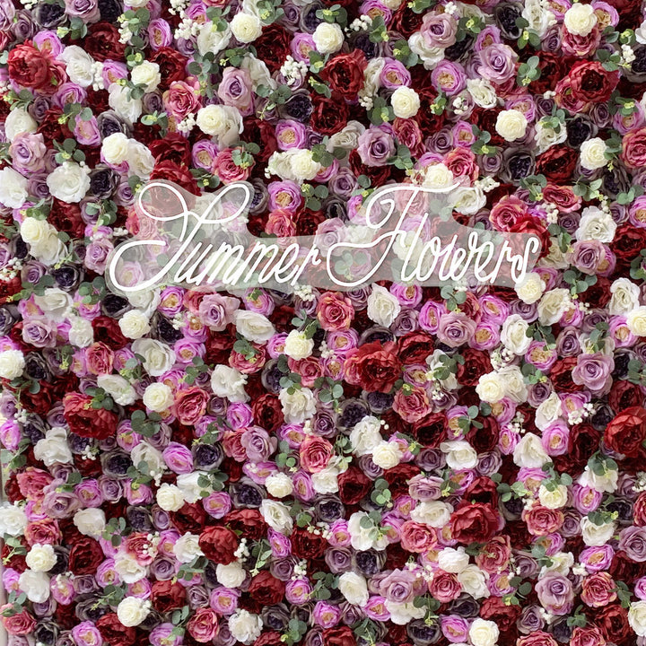 Luxury Multi Color Roses, Artificial Flower Wall Backdrop, Wedding Backdrop