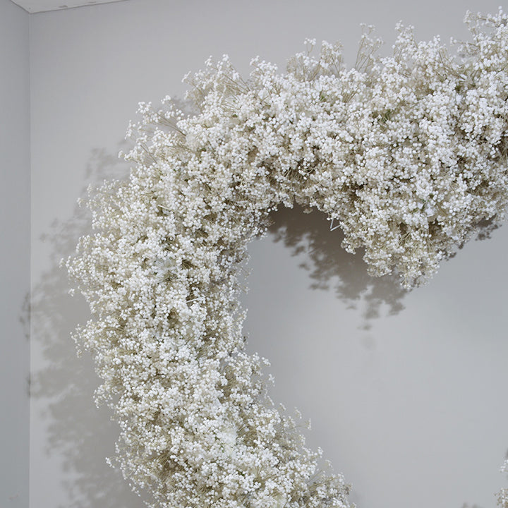 Gypsophila Double-Sided Floral Arch, Wedding Arch Backdrop, Including Frame