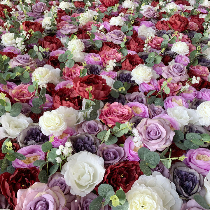 Luxury Multi Color Roses, Artificial Flower Wall Backdrop, Wedding Backdrop