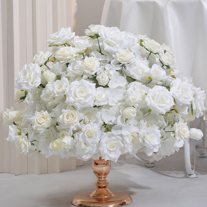 Roses With Hydrangeas Wedding Flower Ball