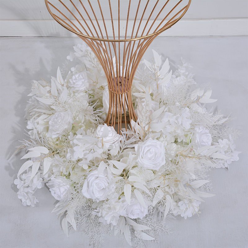 White Roses With Vine Luxurious Wedding Flower Ball