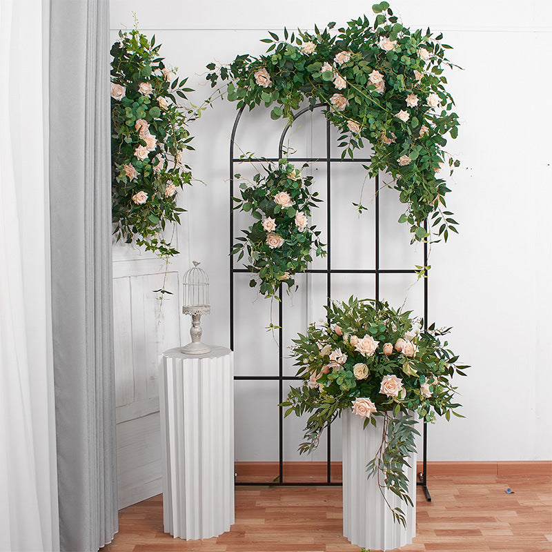 Multiple Color Options, Floral Arch Set, Wedding Arch Backdrop