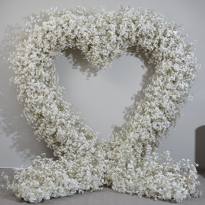 Gypsophila Double-Sided Floral Arch, Wedding Arch Backdrop, Including Frame