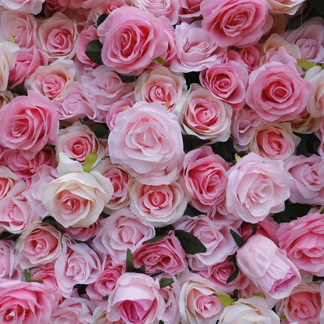 Pink Roses Light Pink Roses, Artificial Flower Wall, Wedding Party Backdrop