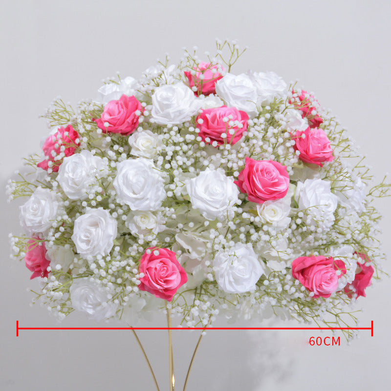 Roses And Gypsophila Luxurious Wedding Flower Ball